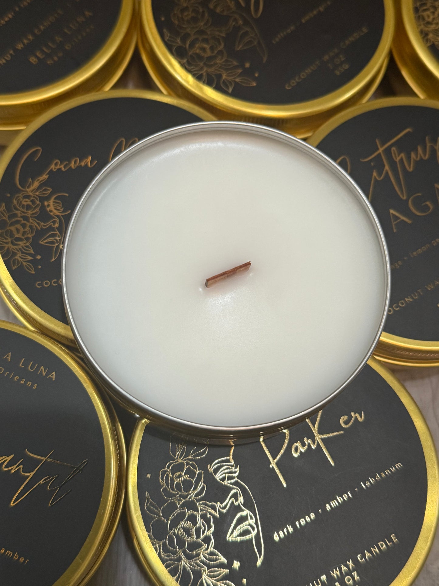 3OZ WOOD WICK CANDLE TIN