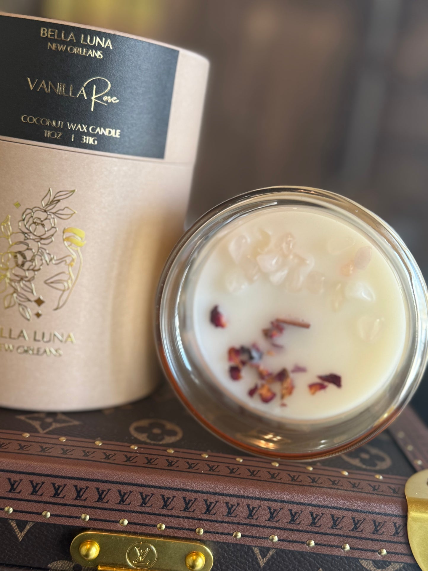11oz WoodWick Candle Vanilla Rose