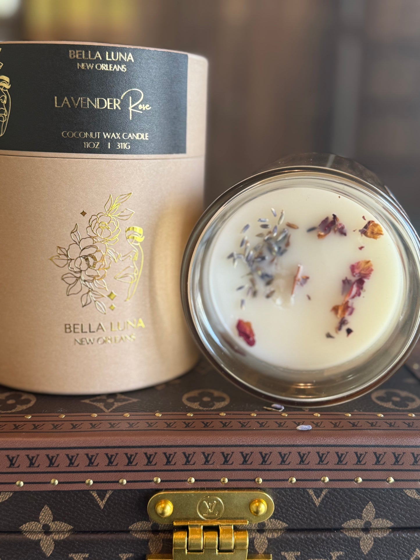 11oz WoodWick Candle Lavender Rose