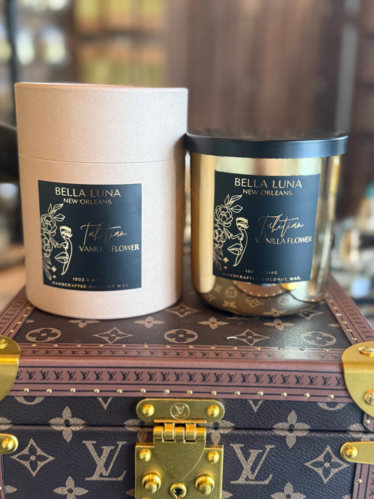 12oz WoodWick candle Tahitian Vanilla Flower