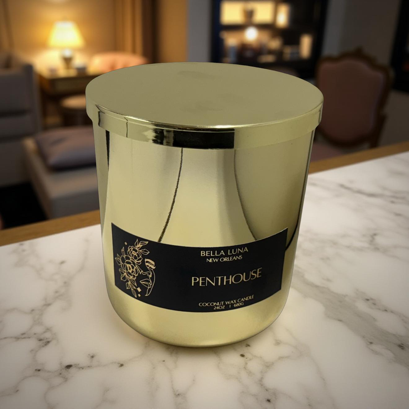 24oz Candle & Linen spray set - Penthouse